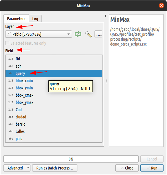 View of the tool before modification